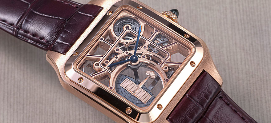 Cartier Santos-Dumont Skeleton Replica