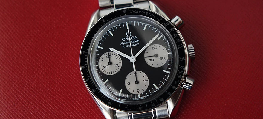 Fake Omega Speedmaster with Reverse Panda Dial